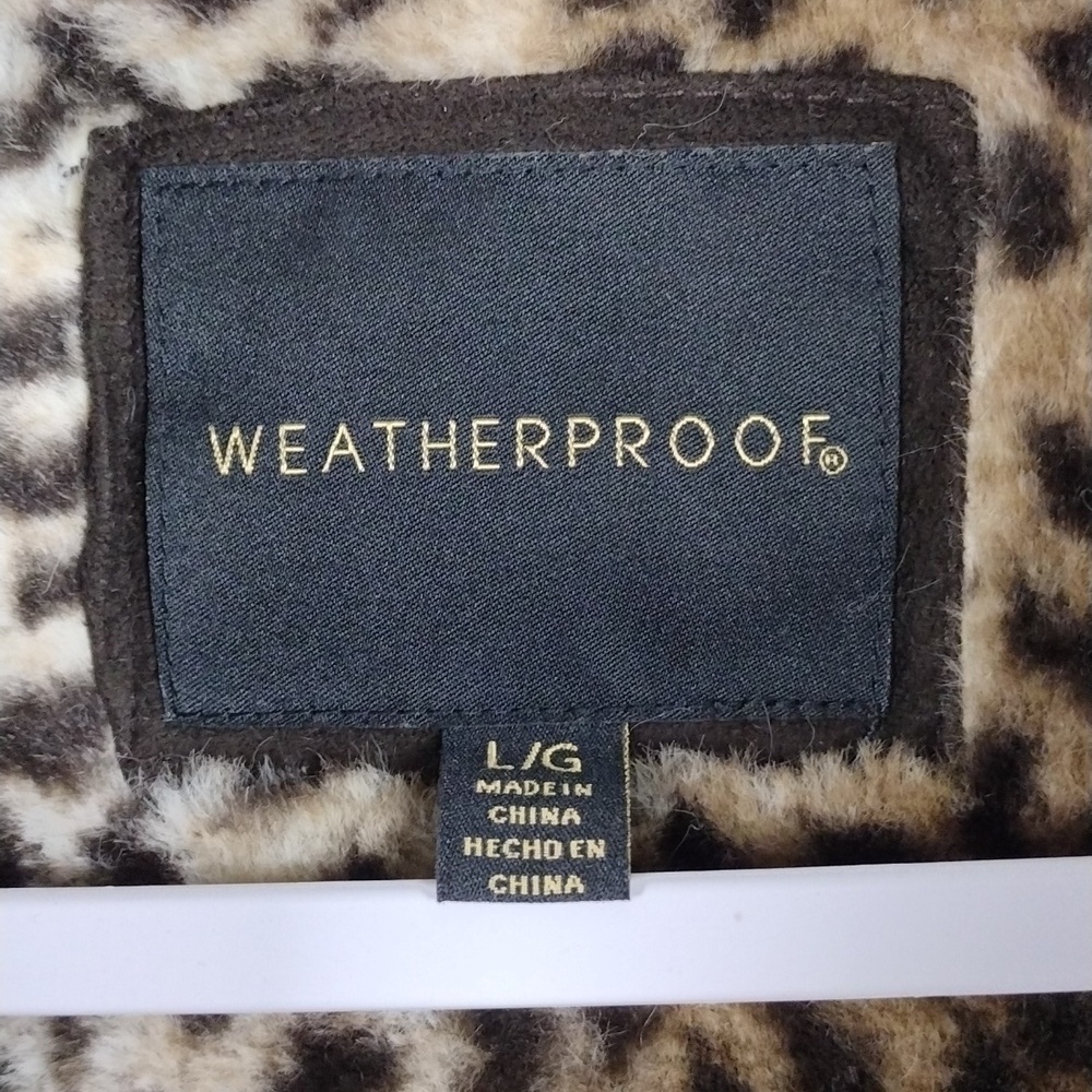 Weatherproof Burgundy Quilted Faux Fur High Collar Zip Up Outdoor Vest Jacket - Picture 7 of 16